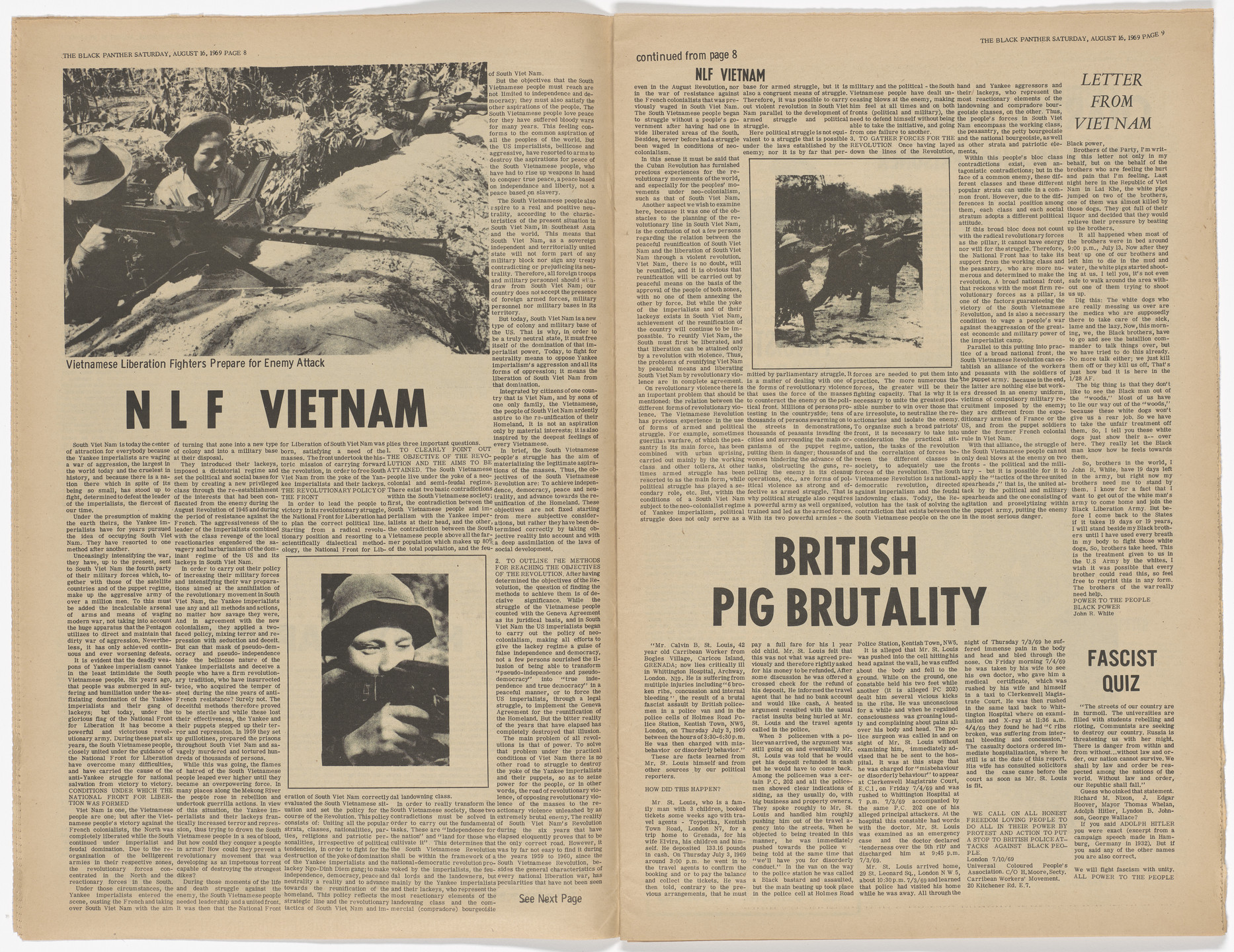 Emory Douglas, Yolanda Lopez. The Black Panther Newspaper, vol. 3, no. 17 (Eldridge Cleaver&#39;s new baby). 1969