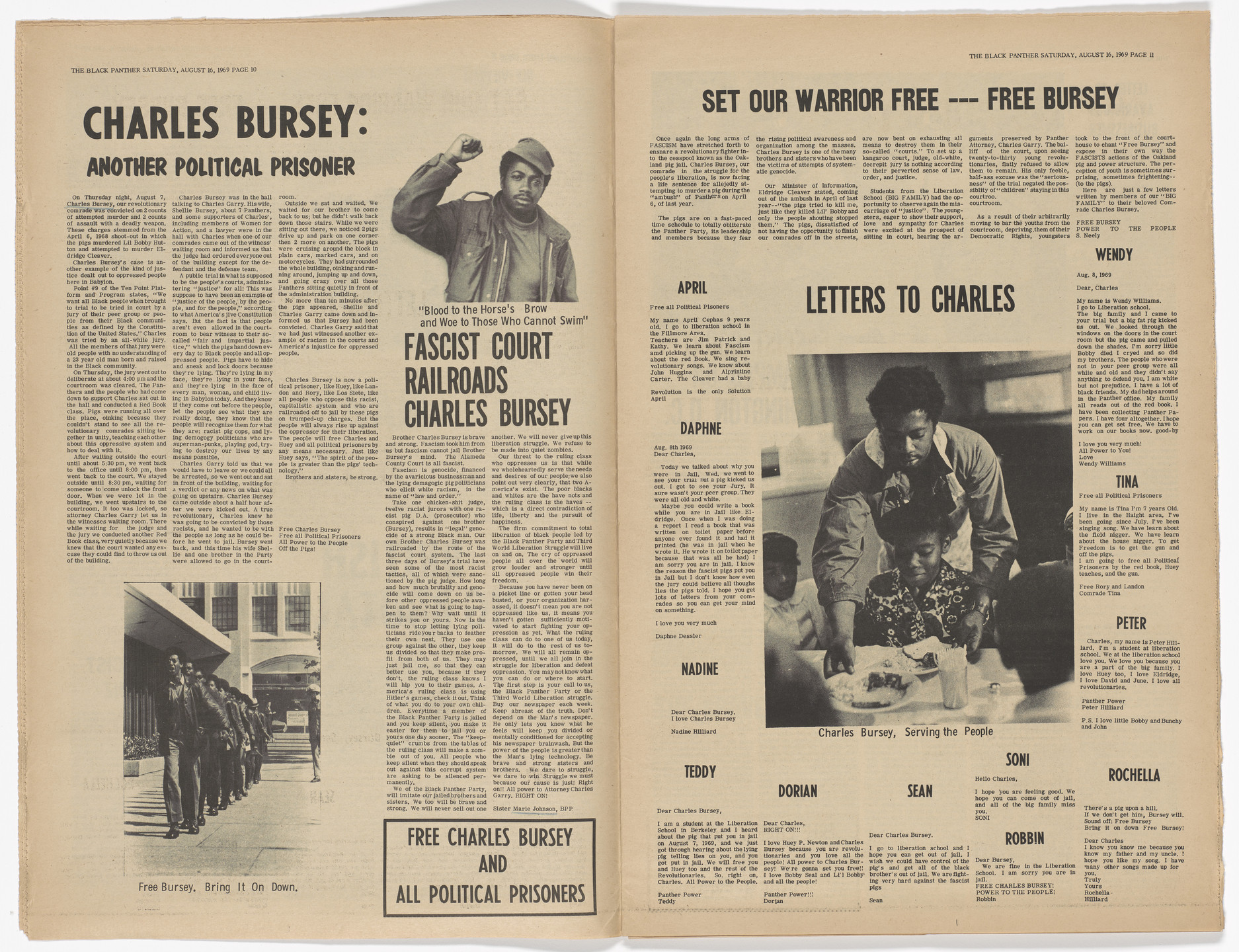 Emory Douglas, Yolanda Lopez. The Black Panther Newspaper, vol. 3, no. 17 (Eldridge Cleaver&#39;s new baby). 1969