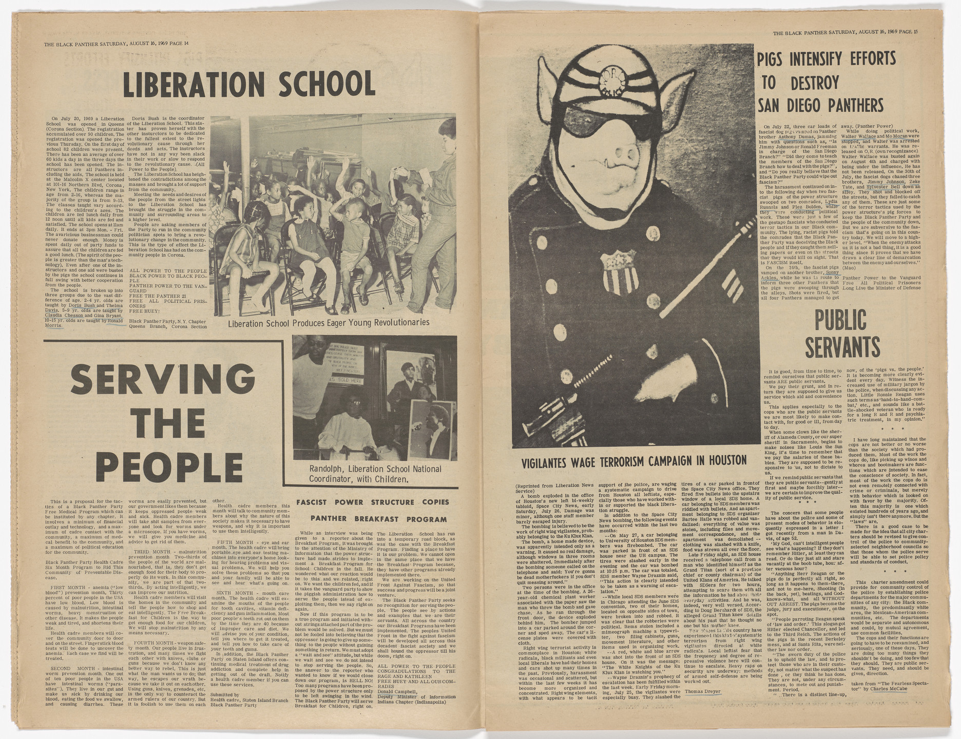 Emory Douglas, Yolanda Lopez. The Black Panther Newspaper, vol. 3, no. 17 (Eldridge Cleaver&#39;s new baby). 1969