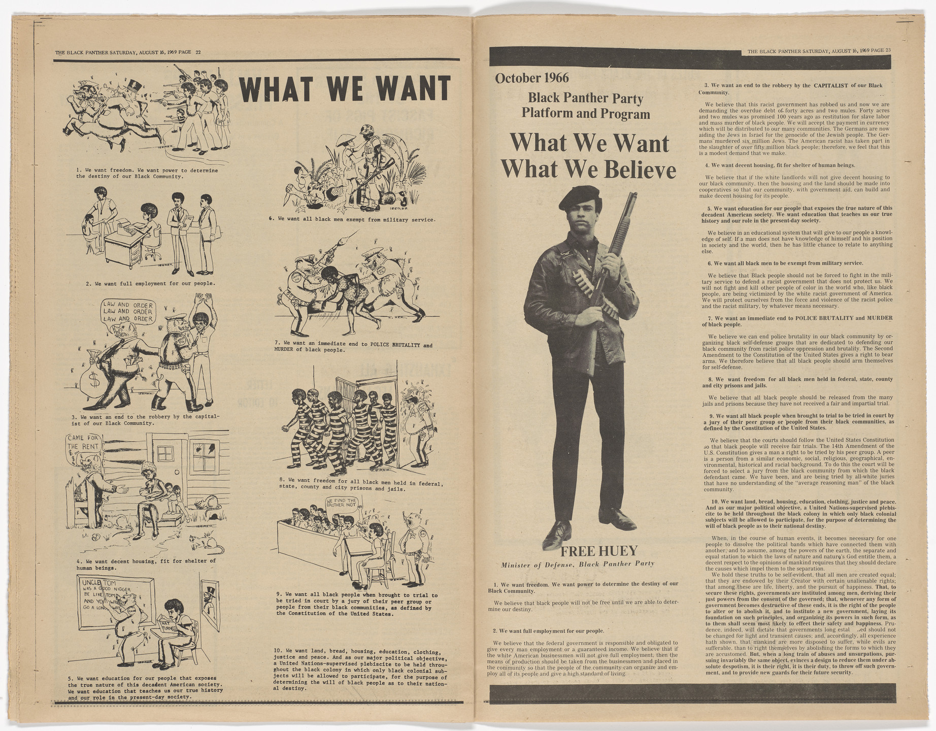 Emory Douglas, Yolanda Lopez. The Black Panther Newspaper, vol. 3, no. 17 (Eldridge Cleaver&#39;s new baby). 1969