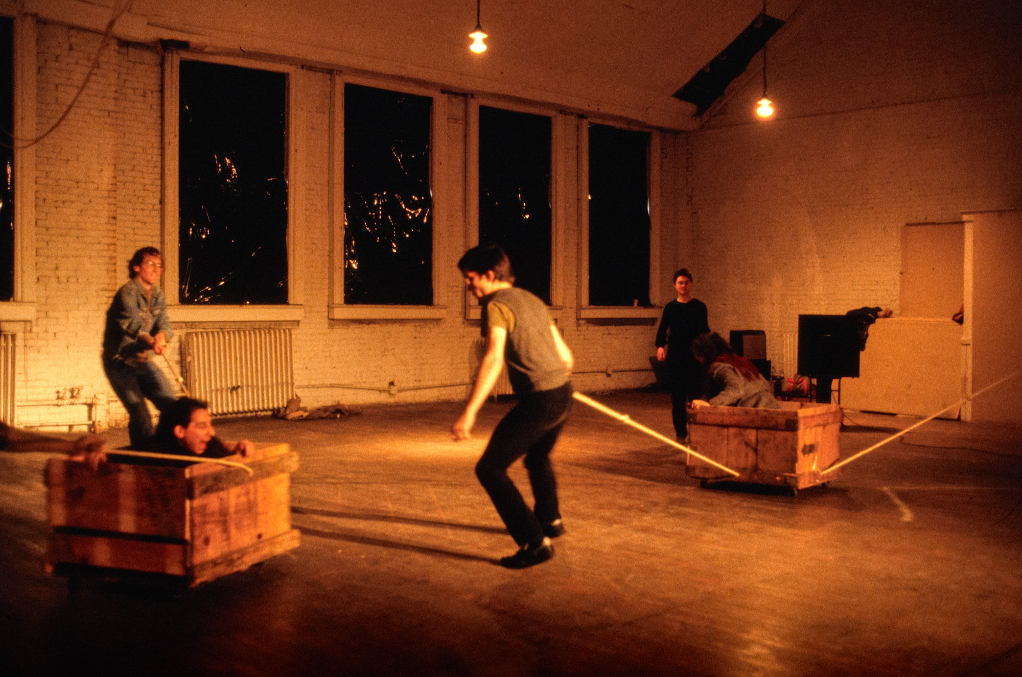 Simone Forti. Roller Boxes. 1960