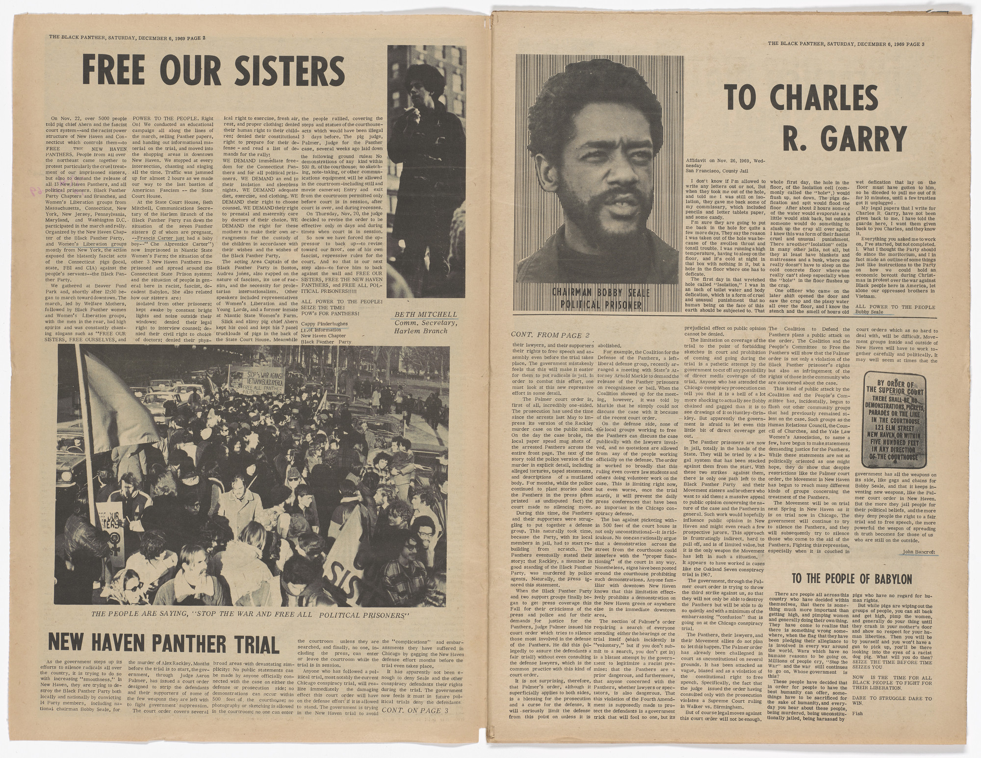 Emory Douglas. The Black Panther Newspaper, vol. 4, no.1 (The issue is ...