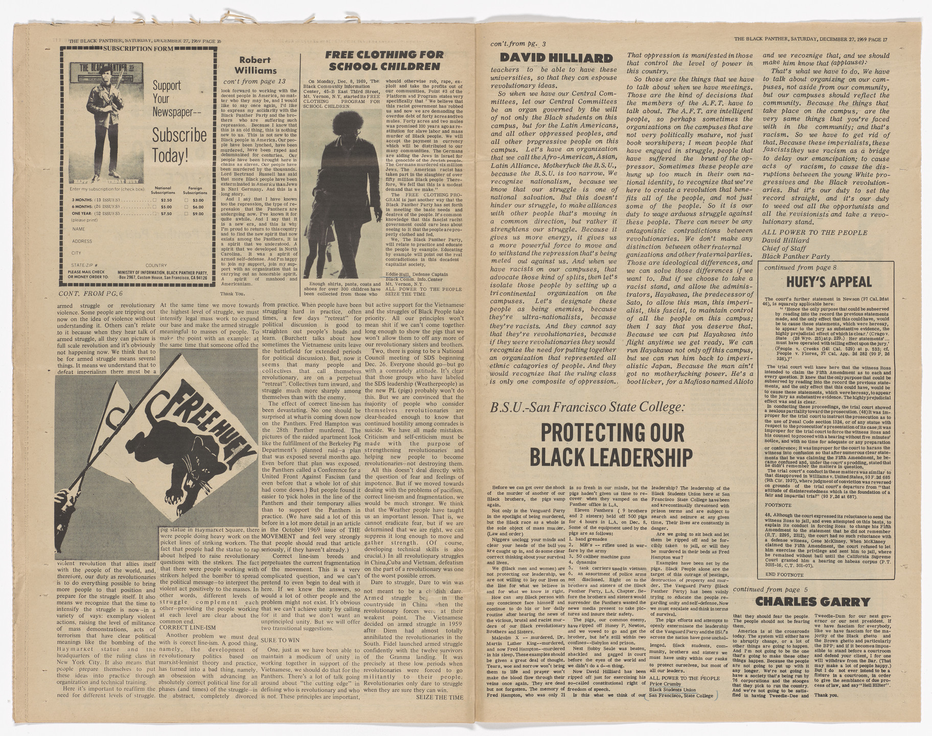 Emory Douglas. The Black Panther Newspaper, vol. 4, no. 4 (No justice in Amerikkka). 1969