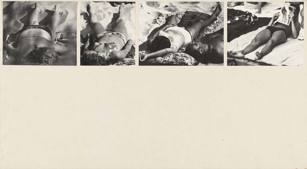 Panel from Let's Take Back Our Space: 'Female' and 'Male' Body Language as a Result of Patriarchal Structures, Marianne Wex, 1977