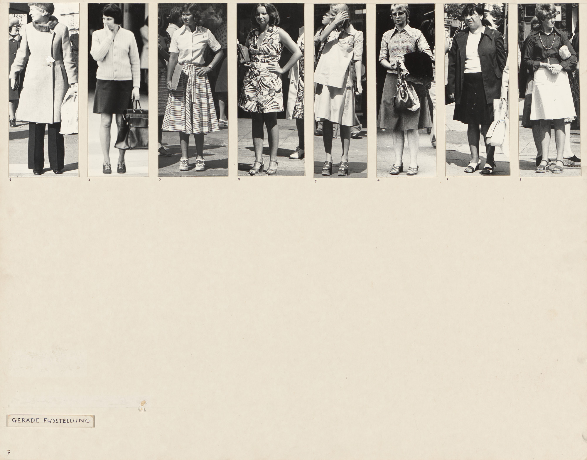 Marianne Wex. Panel from Let's Take Back Our Space: 'Female' and 'Male' Body Language as a Result of Patriarchal Structures