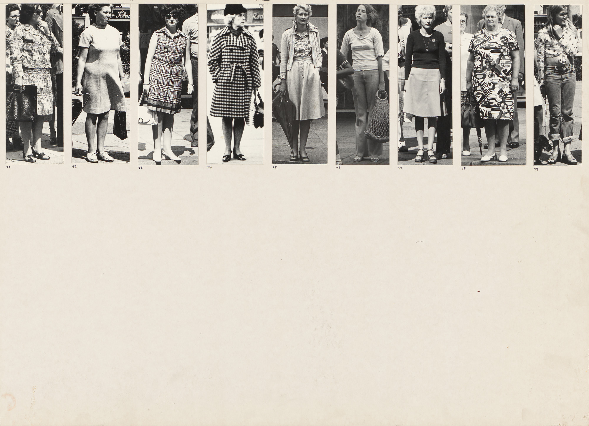 Marianne Wex. Panel from Let's Take Back Our Space: 'Female' and 'Male' Body Language as a Result of Patriarchal Structures