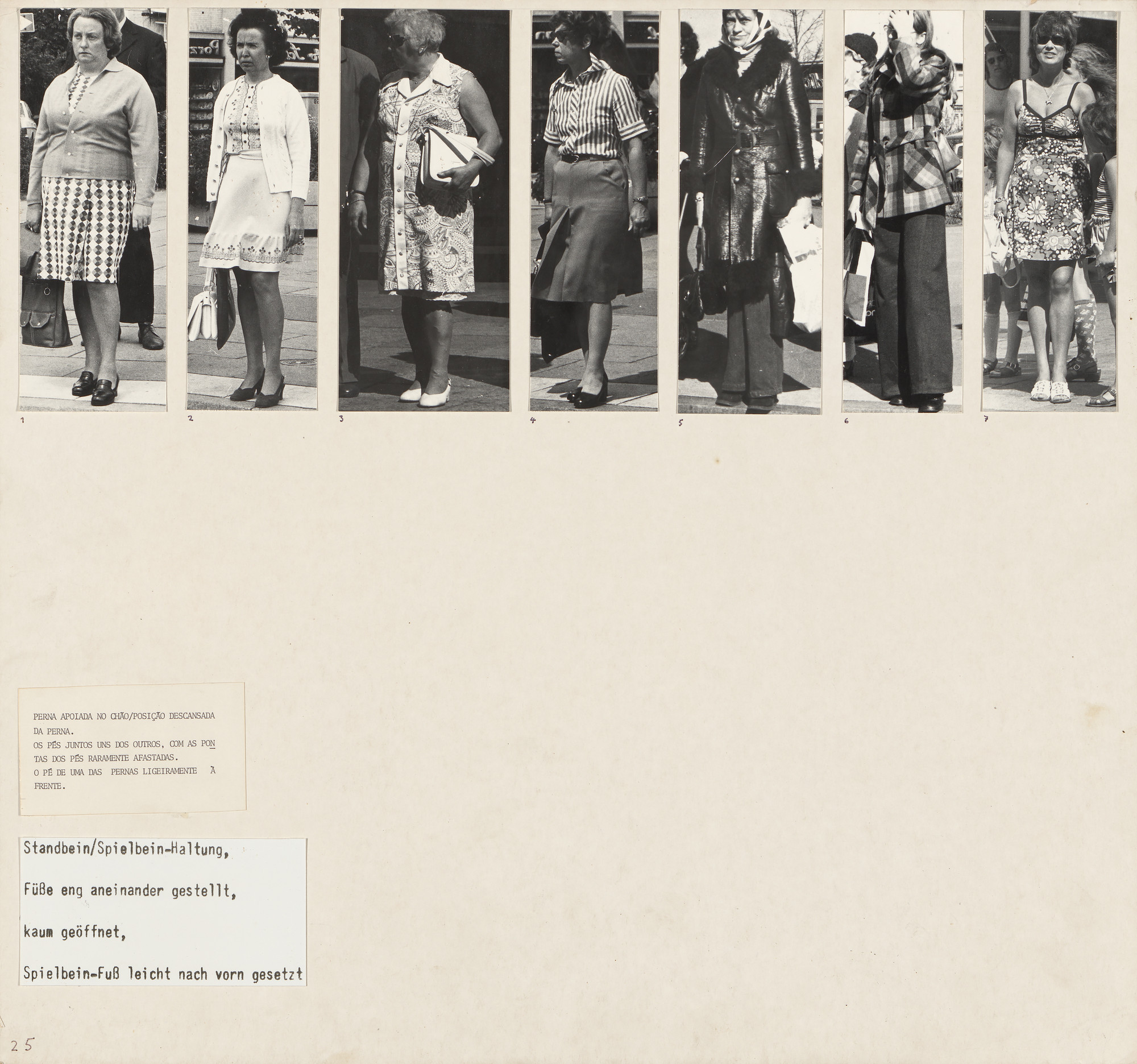 Marianne Wex. Panel from Let's Take Back Our Space: 'Female' and 'Male' Body Language as a Result of Patriarchal Structures