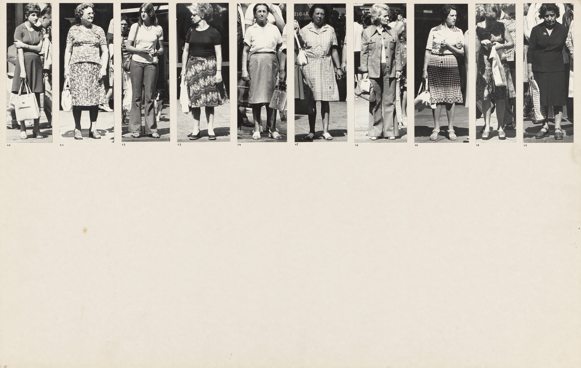 Marianne Wex. Panel from Let's Take Back Our Space: 'Female' and 'Male' Body Language as a Result of Patriarchal Structures