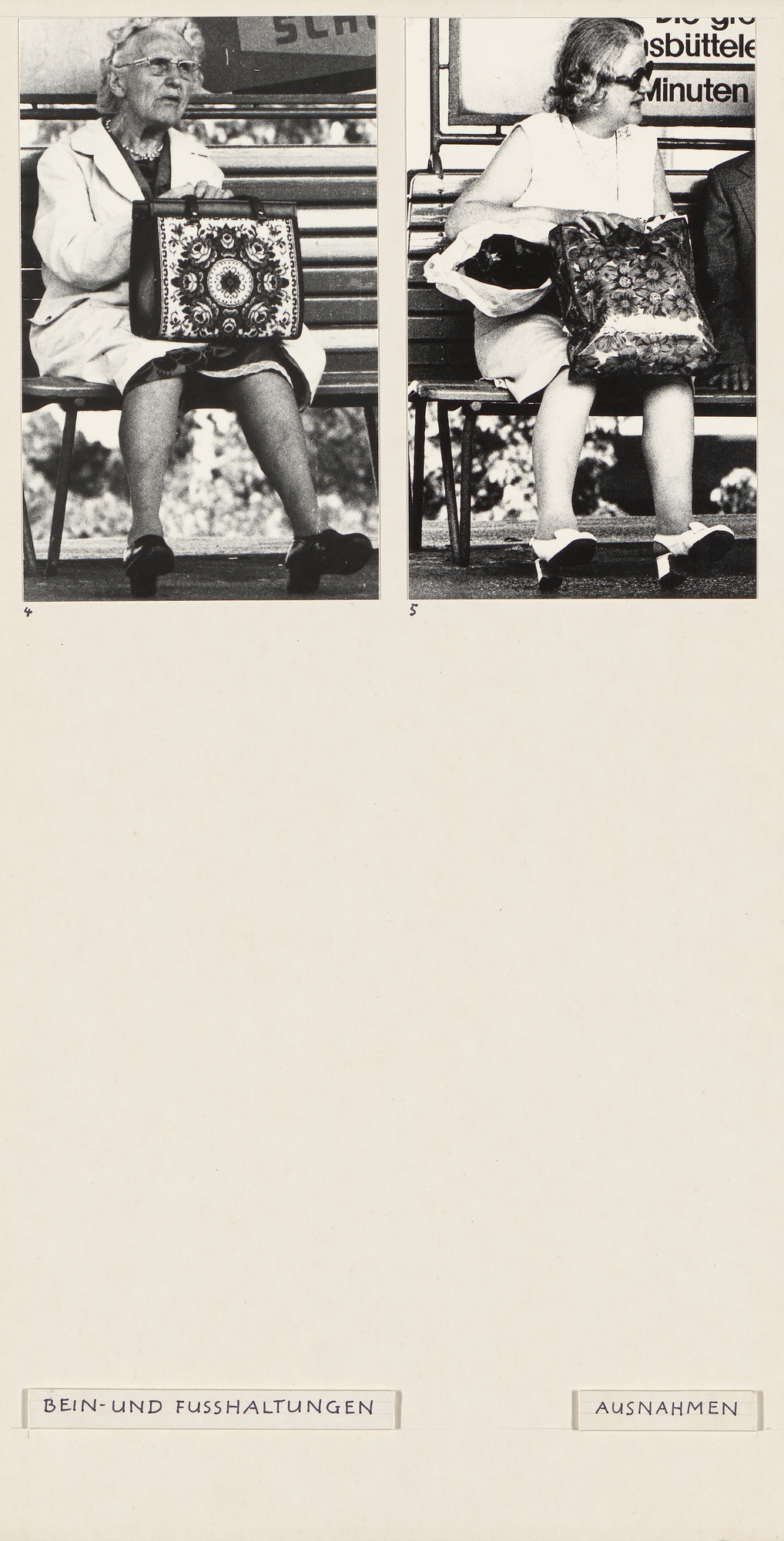 Marianne Wex. Panel from Let's Take Back Our Space: 'Female' and 'Male' Body Language as a Result of Patriarchal Structures