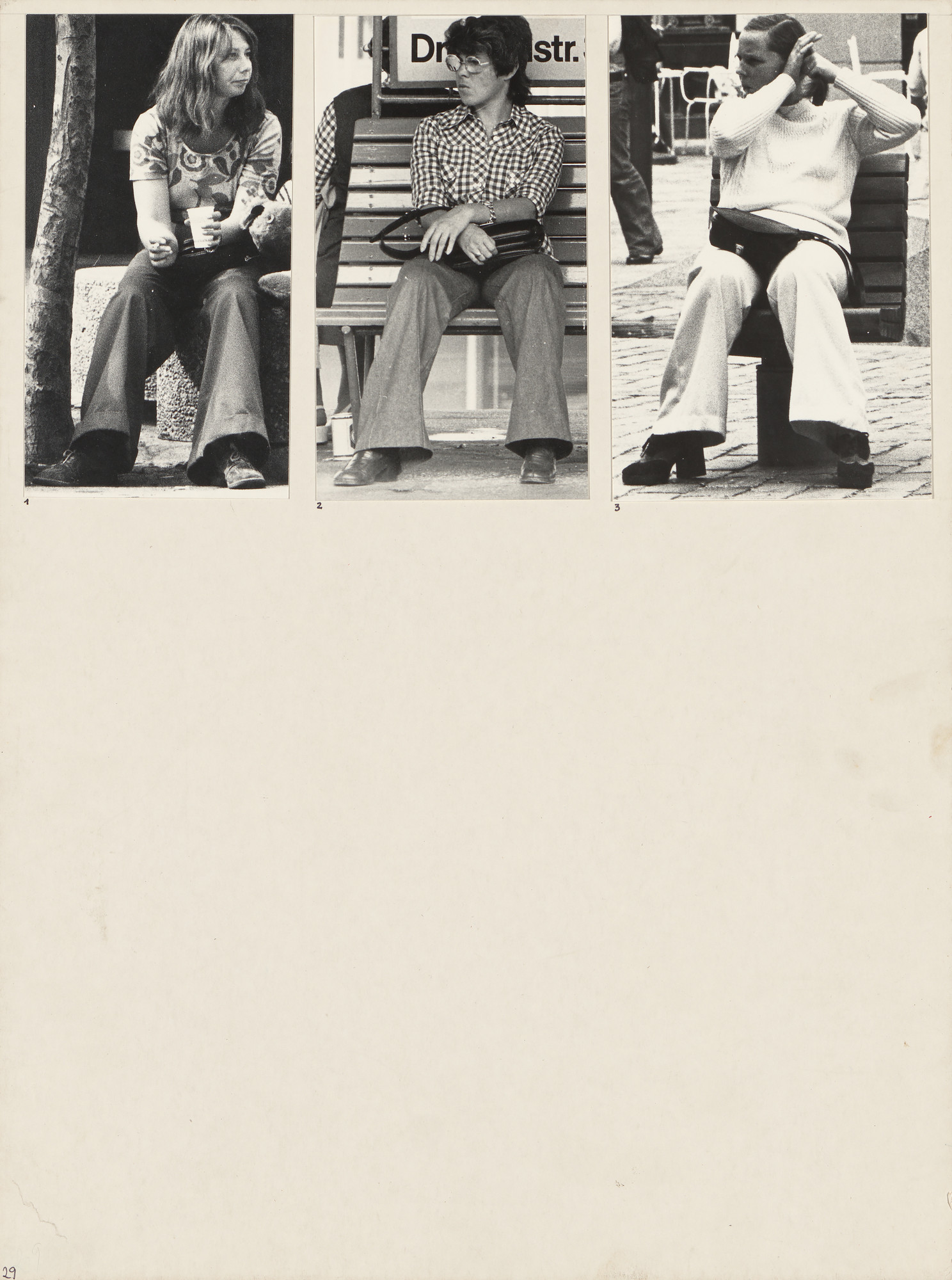 Marianne Wex. Panel from Let's Take Back Our Space: 'Female' and 'Male' Body Language as a Result of Patriarchal Structures