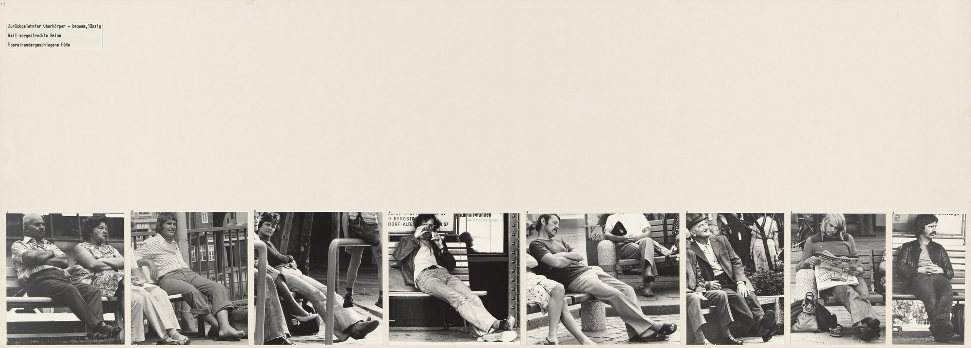 Marianne Wex. Panel from Let's Take Back Our Space: 'Female' and 'Male' Body Language as a Result of Patriarchal Structures