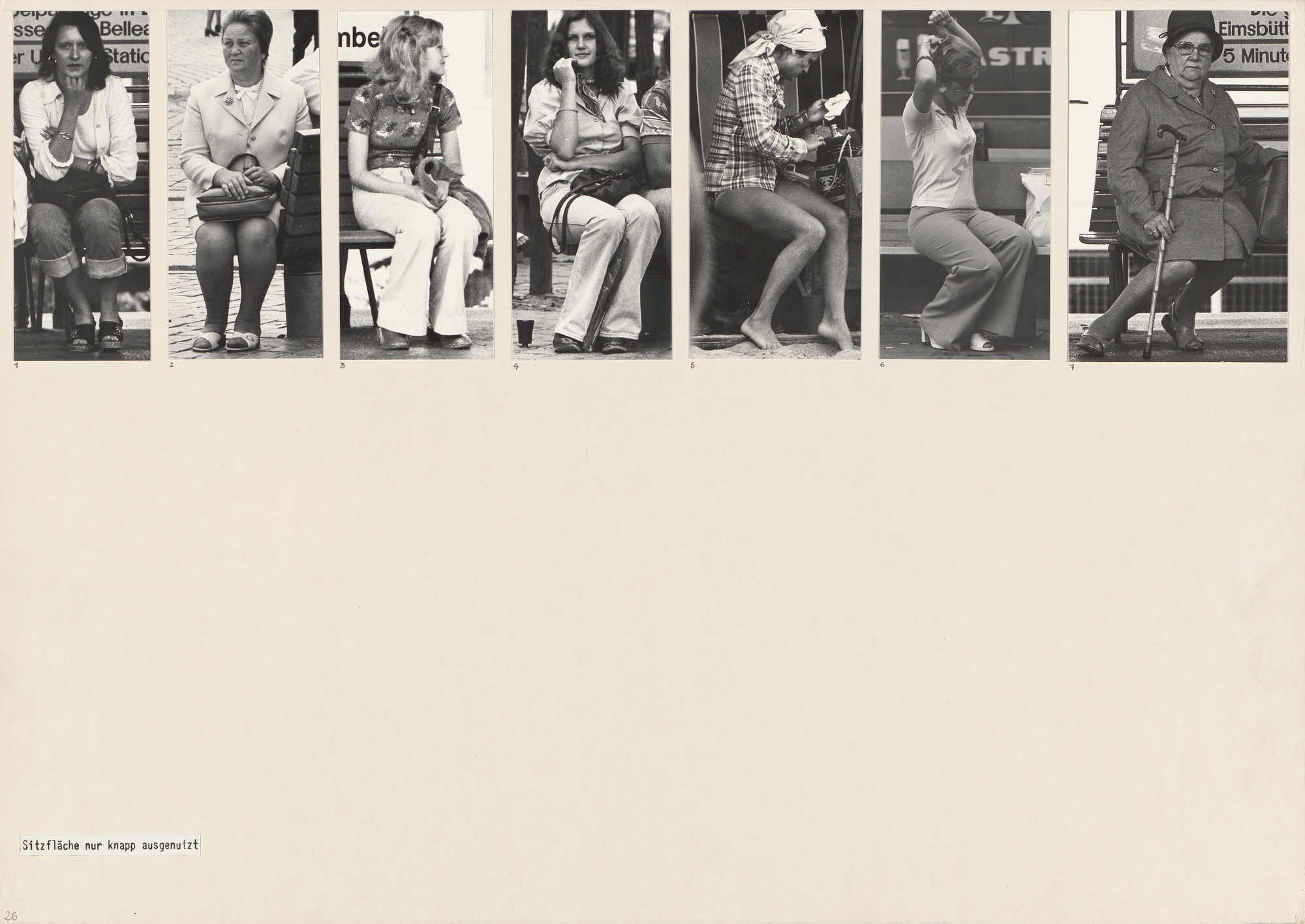 Marianne Wex. Panel from Let's Take Back Our Space: 'Female' and 'Male' Body Language as a Result of Patriarchal Structures