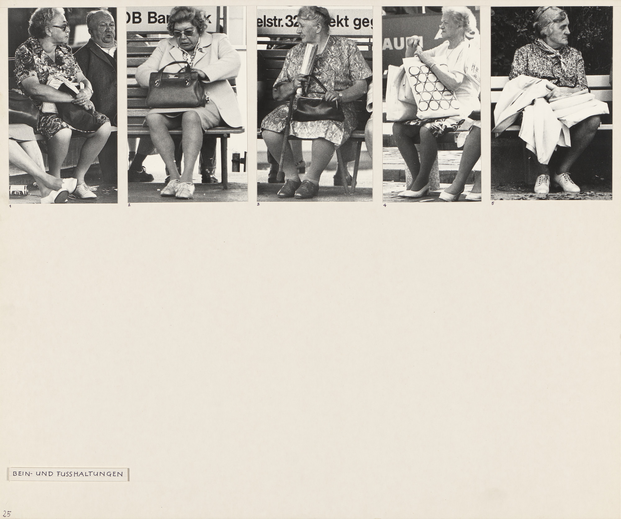 Marianne Wex. Panel from Let's Take Back Our Space: 'Female' and 'Male' Body Language as a Result of Patriarchal Structures