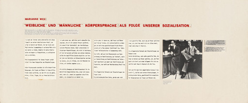 Panel from Let's Take Back Our Space: 'Female' and 'Male' Body Language as a Result of Patriarchal Structures