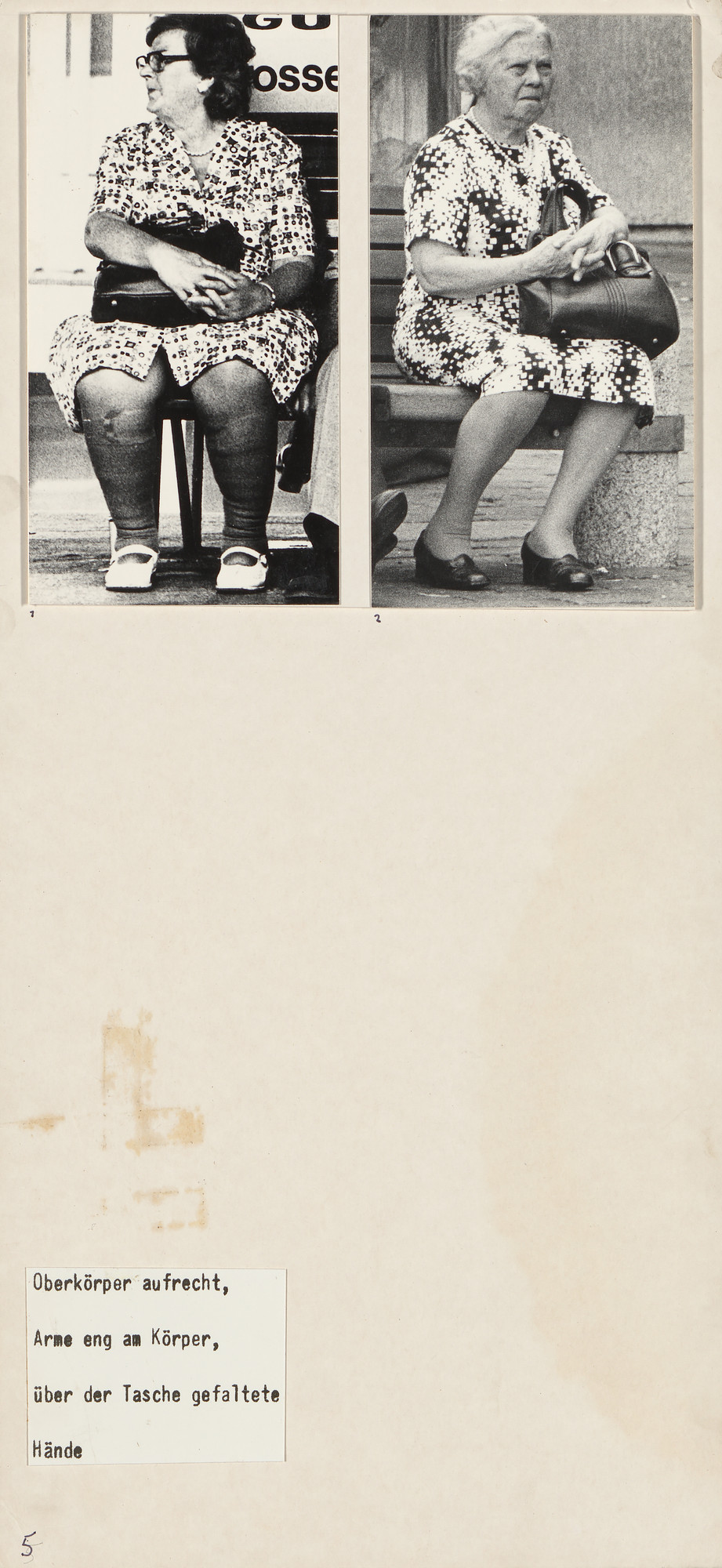Marianne Wex. Panel from Let's Take Back Our Space: 'Female' and 'Male' Body Language as a Result of Patriarchal Structures