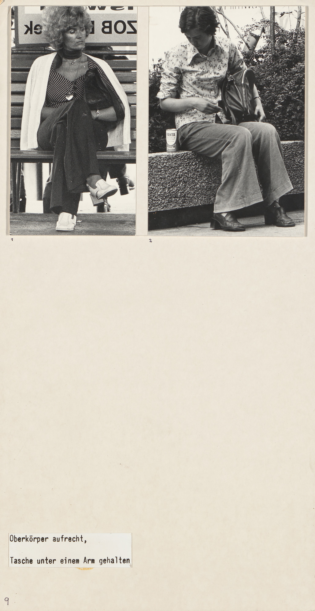 Marianne Wex. Panel from Let's Take Back Our Space: 'Female' and 'Male' Body Language as a Result of Patriarchal Structures