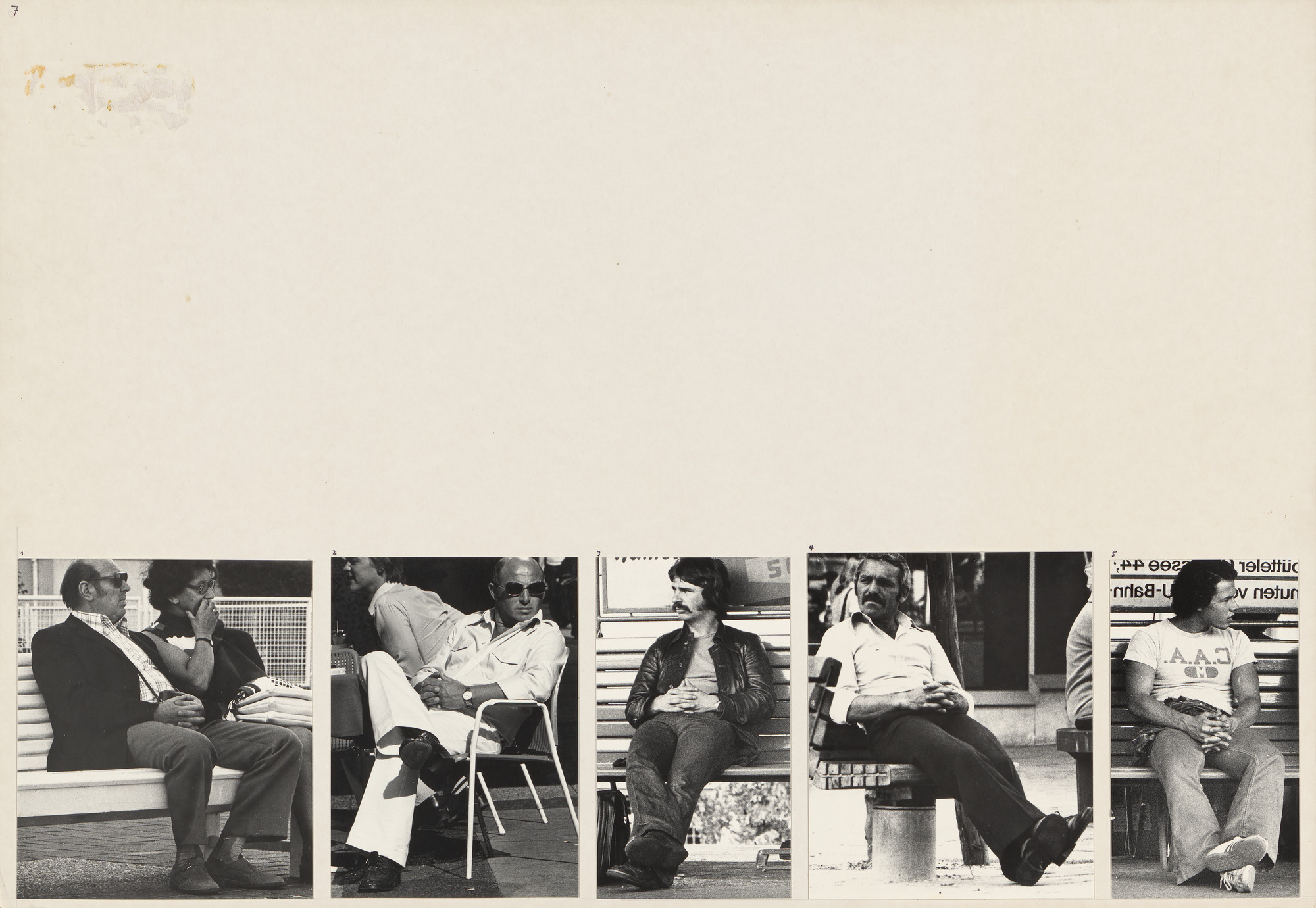 Marianne Wex. Panel from Let's Take Back Our Space: 'Female' and 'Male' Body Language as a Result of Patriarchal Structures