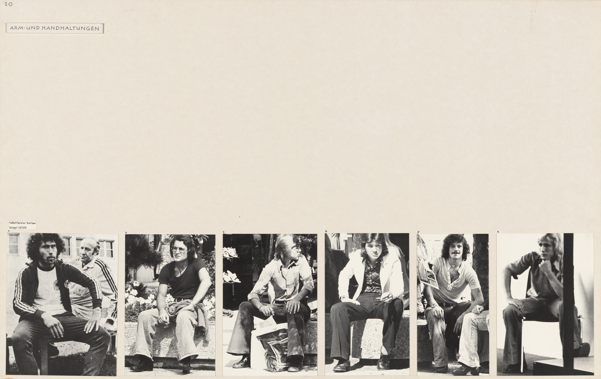 Marianne Wex. Panel from Let's Take Back Our Space: 'Female' and 'Male' Body Language as a Result of Patriarchal Structures