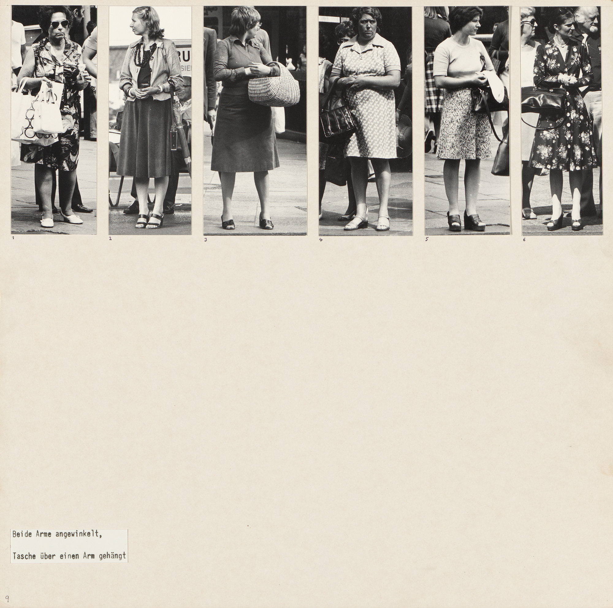 Marianne Wex. Panel from Let's Take Back Our Space: 'Female' and 'Male' Body Language as a Result of Patriarchal Structures