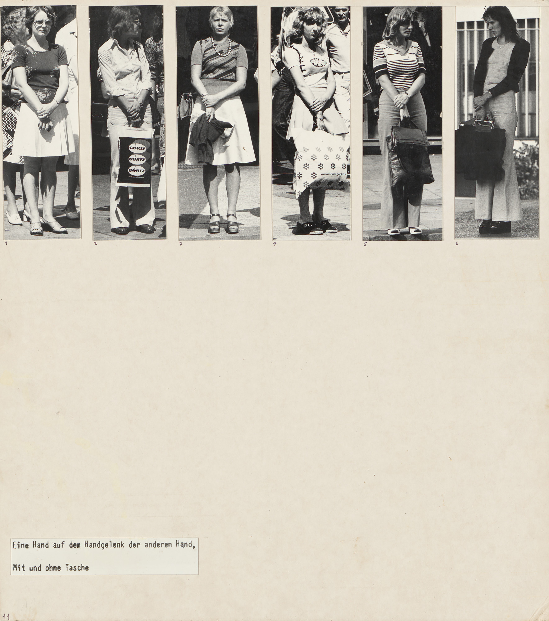 Marianne Wex. Panel from Let's Take Back Our Space: 'Female' and 'Male' Body Language as a Result of Patriarchal Structures