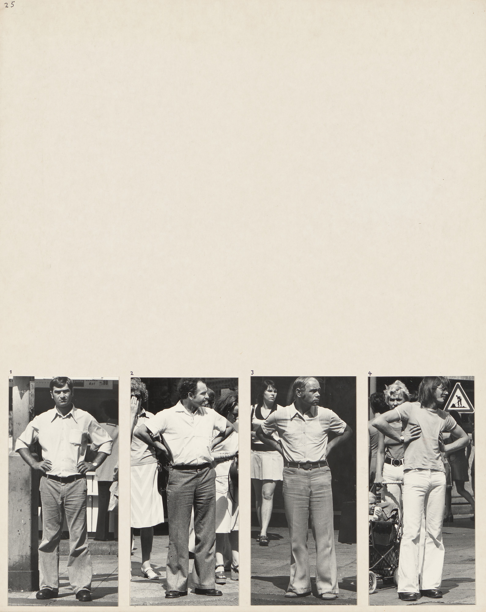 Marianne Wex. Panel from Let's Take Back Our Space: 'Female' and 'Male' Body Language as a Result of Patriarchal Structures