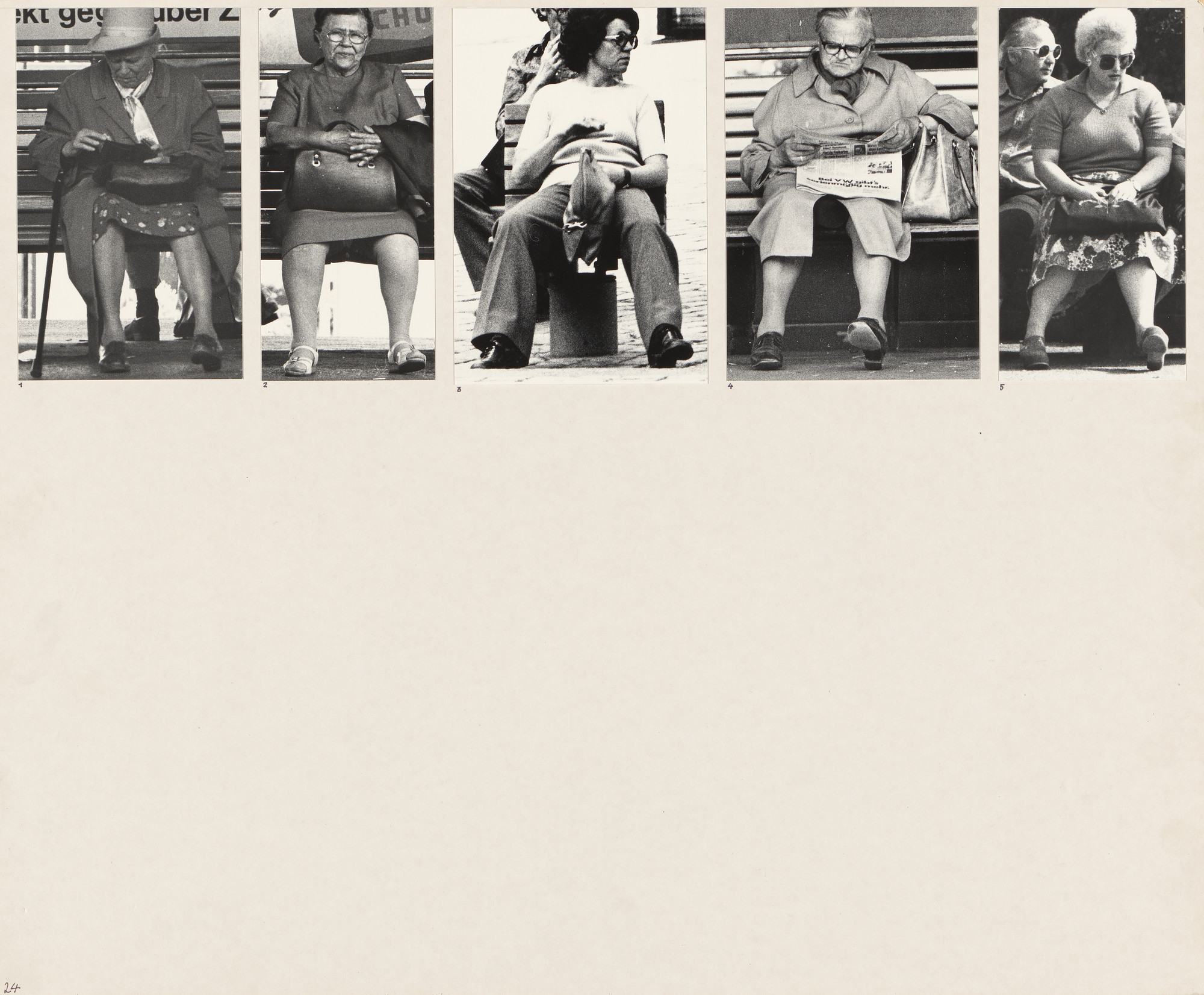 Marianne Wex. Panel from Let's Take Back Our Space: 'Female' and 'Male' Body Language as a Result of Patriarchal Structures