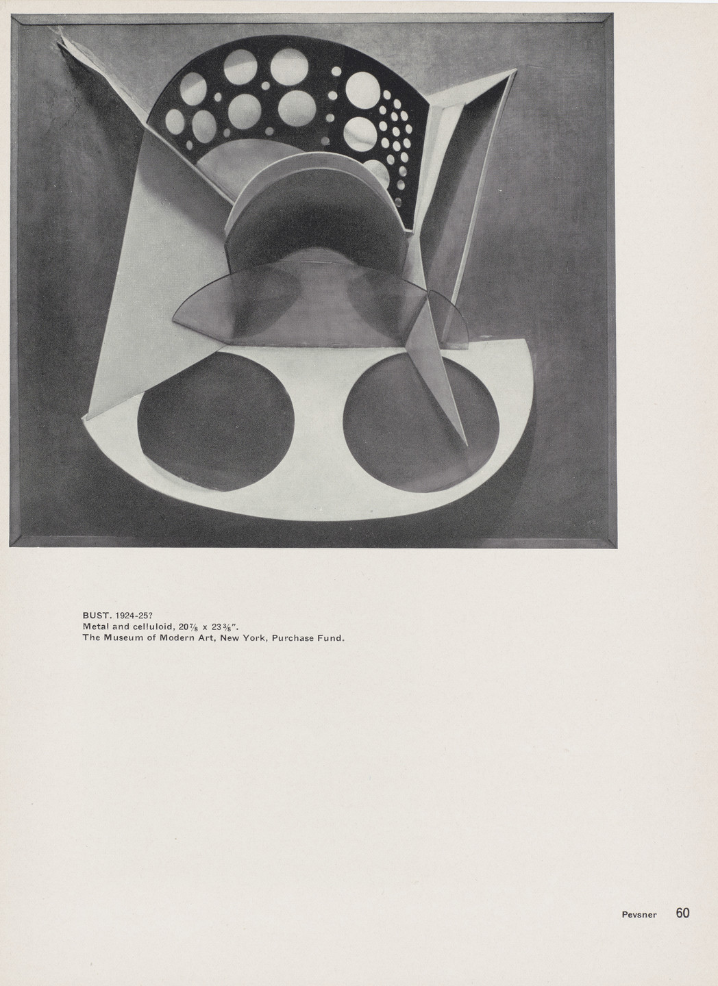 Antoine Pevsner. Page from Gabo - Pevsner (New York: The Museum of Modern Art, 1948). 1948