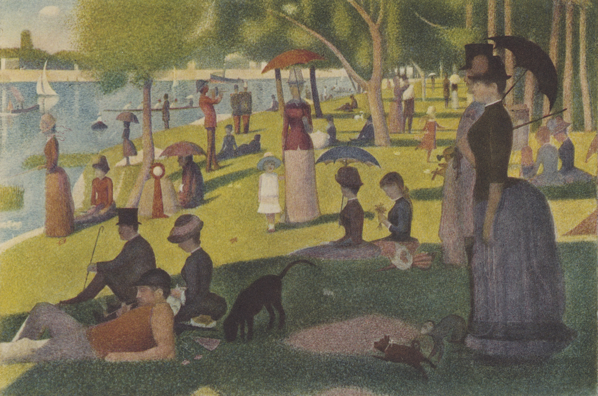 Georges-Pierre Seurat. A Sunday Afternoon on the Island of La