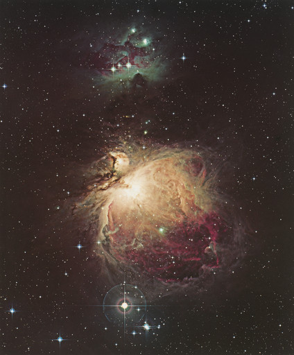 ORION NEBULA FROM THE INVISIBLE UNIVERSE, BY DAVID MALIN (NEW YORK: BULFINCH PRESS/LITTLE, BROWN & COMPANY, 1999)