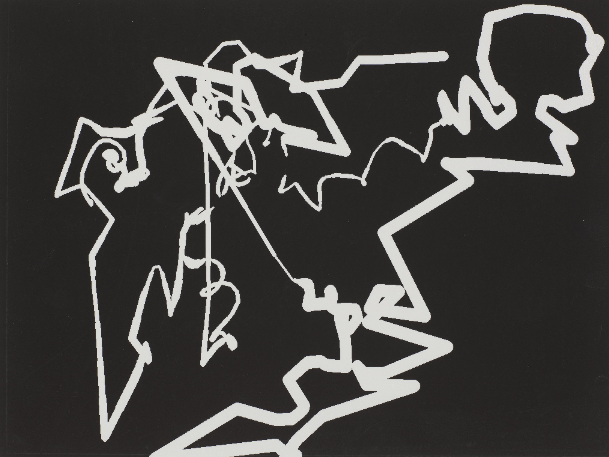 Frederick Sommer. Abstraction black and white; Abstraction red and blue; Abstraction green and yellow