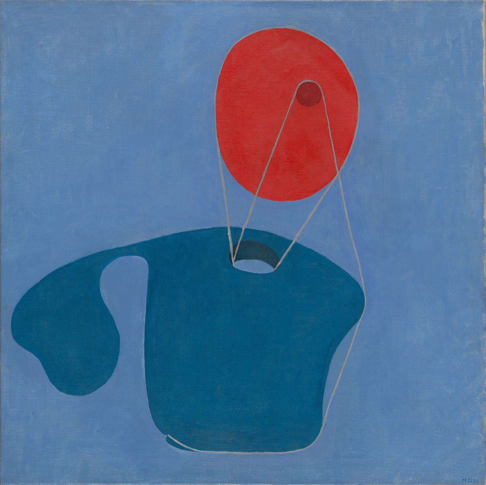 Meret Oppenheim. Red Head, Blue Body. 1936 | MoMA