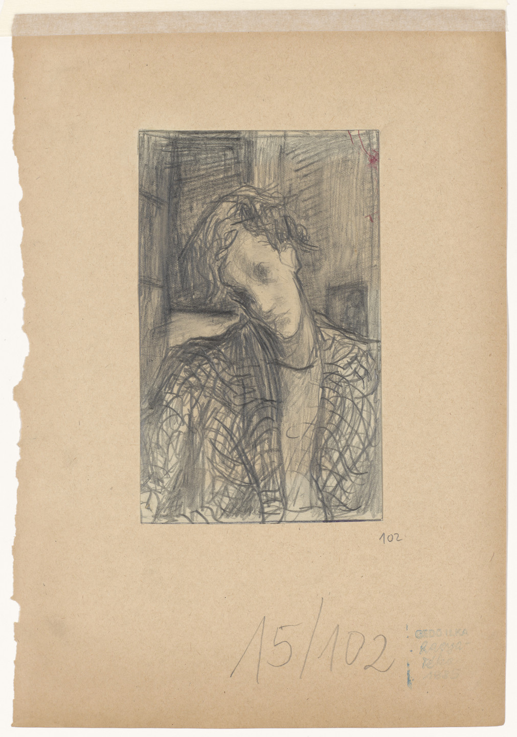 Ilka Gedő. Wistful Self-Portrait. 1946–47