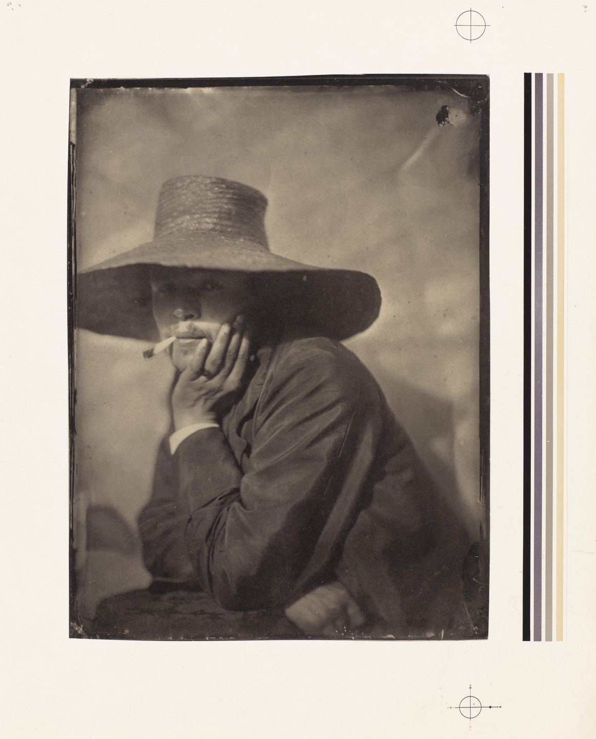 Adrien Tournachon. Self-Portrait, plate 25 from Photographs from the Collection of the Gilman Paper Company. c. 1855