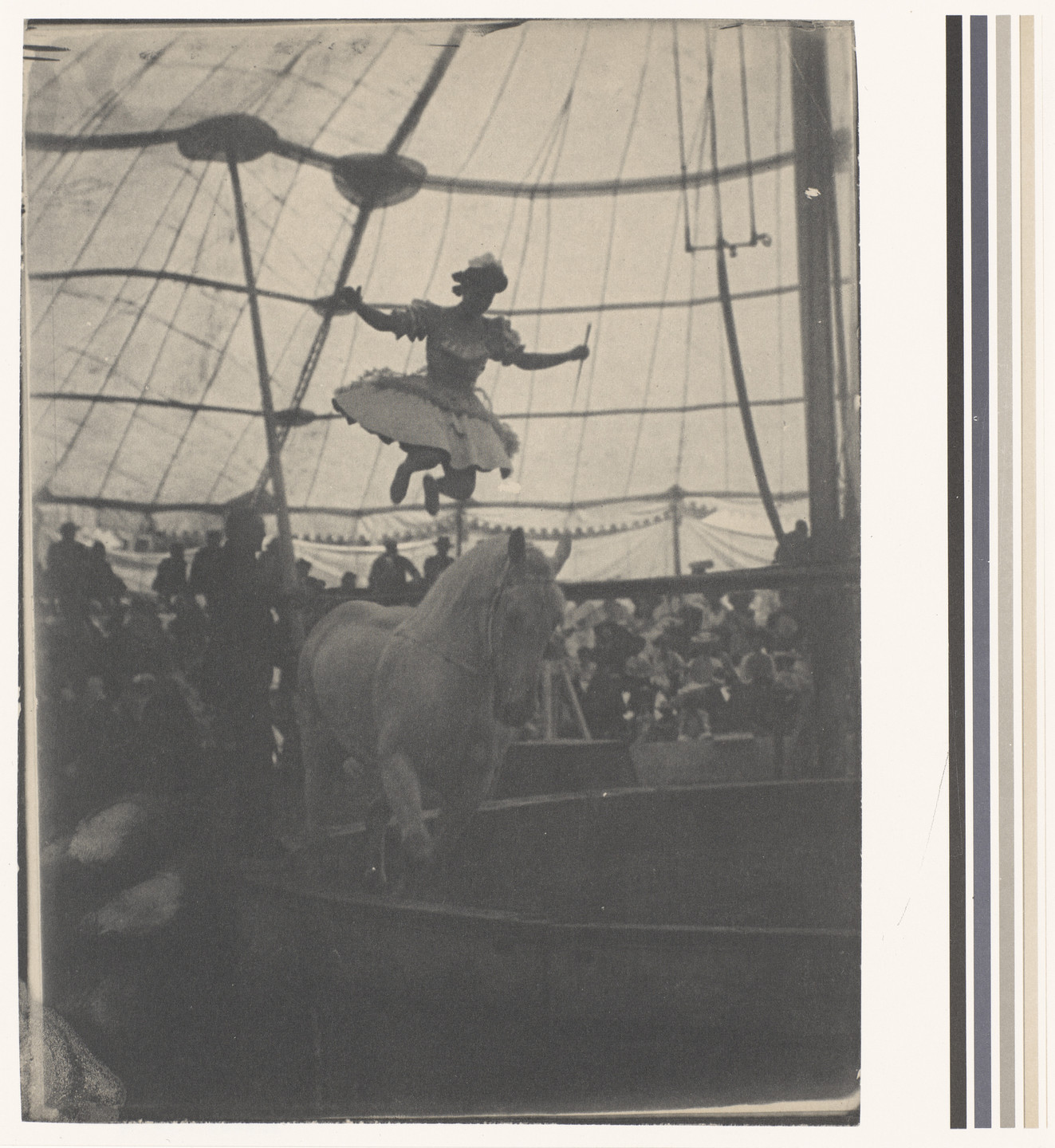 Harry C. Rubincam, Richard Benson. In the Circus, plate 128 from Photographs from the Collection of the Gilman Paper Company. 1905