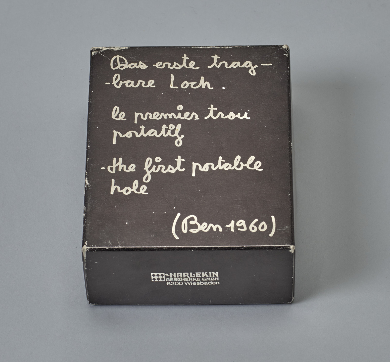 Ben Vautier. The First Portable Hole (Le Premier trou portatif). 1960