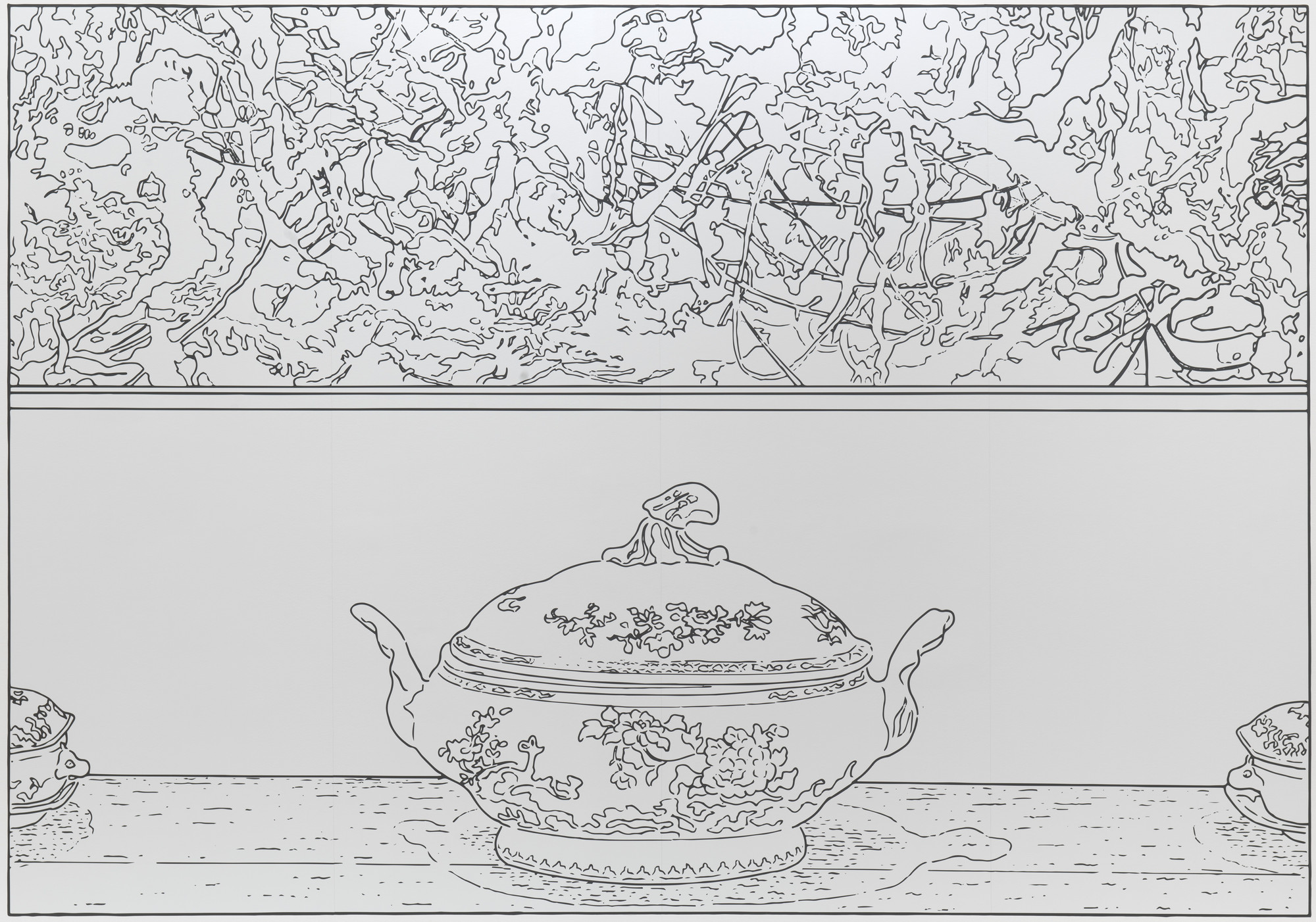 Louise Lawler. Pollock and Tureen (traced). 1984/2013