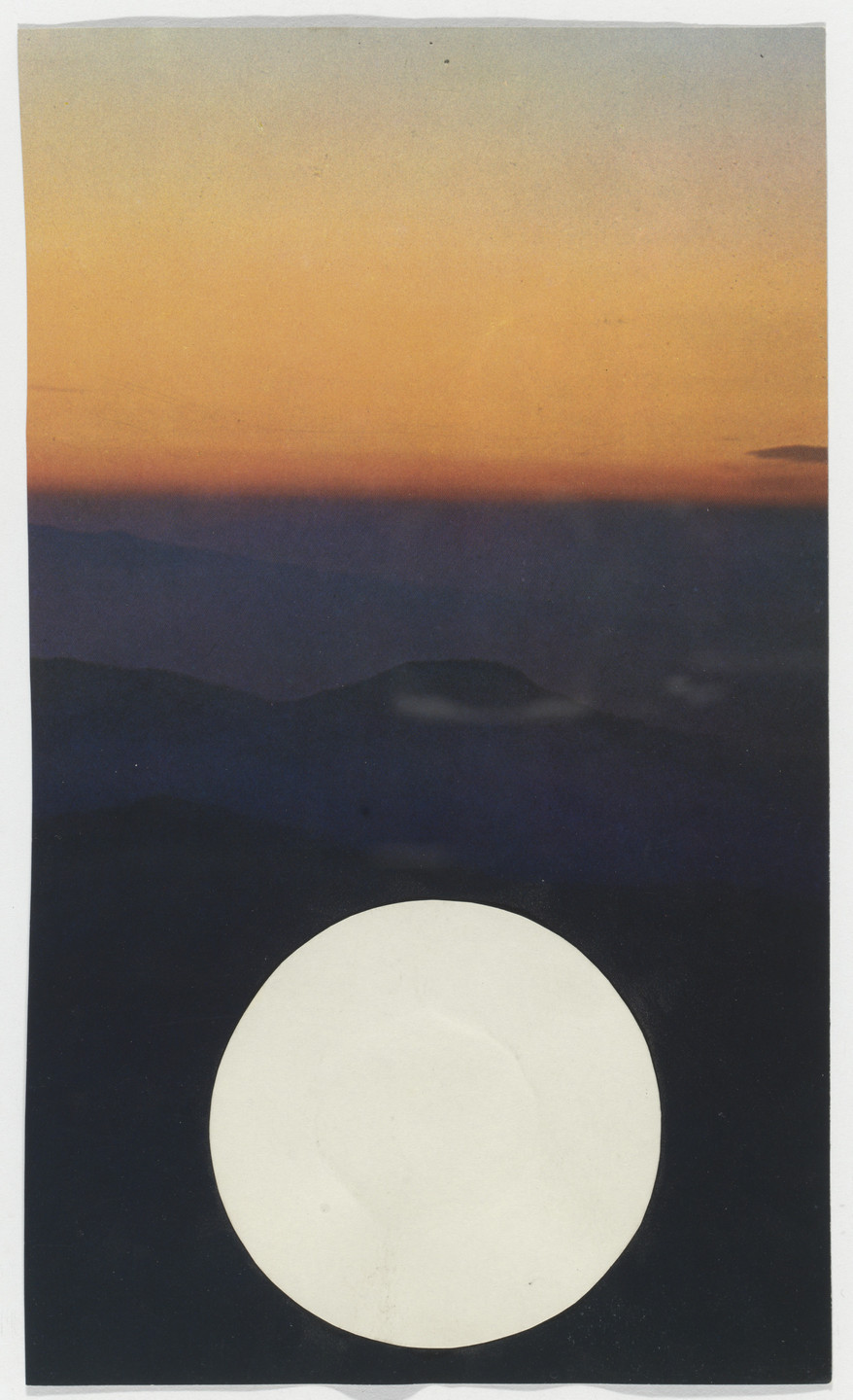 Yutaka Matsuzawa. Untitled (White Circle Collage). c. 1967