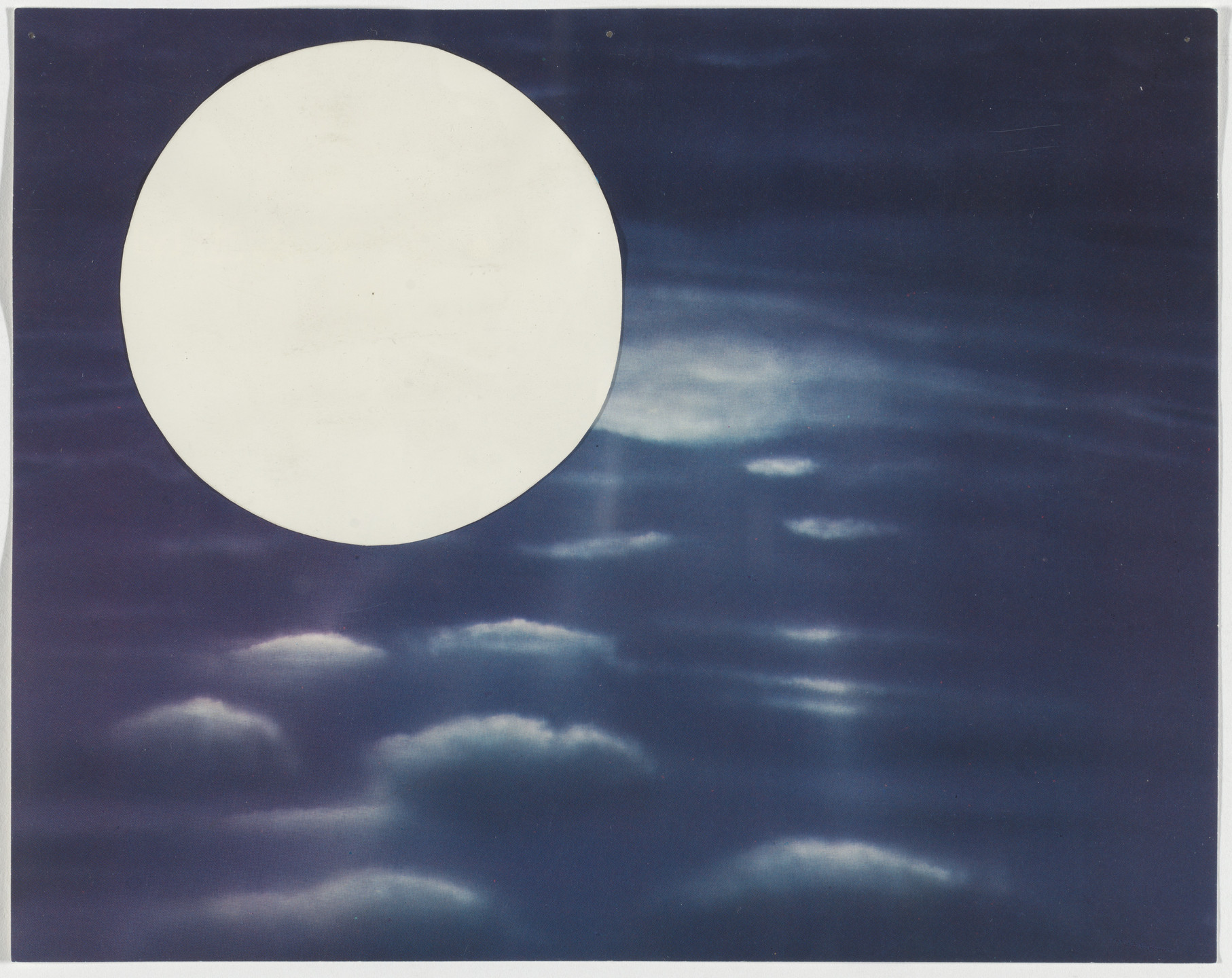 Yutaka Matsuzawa. Untitled (White Circle Collage). c. 1967