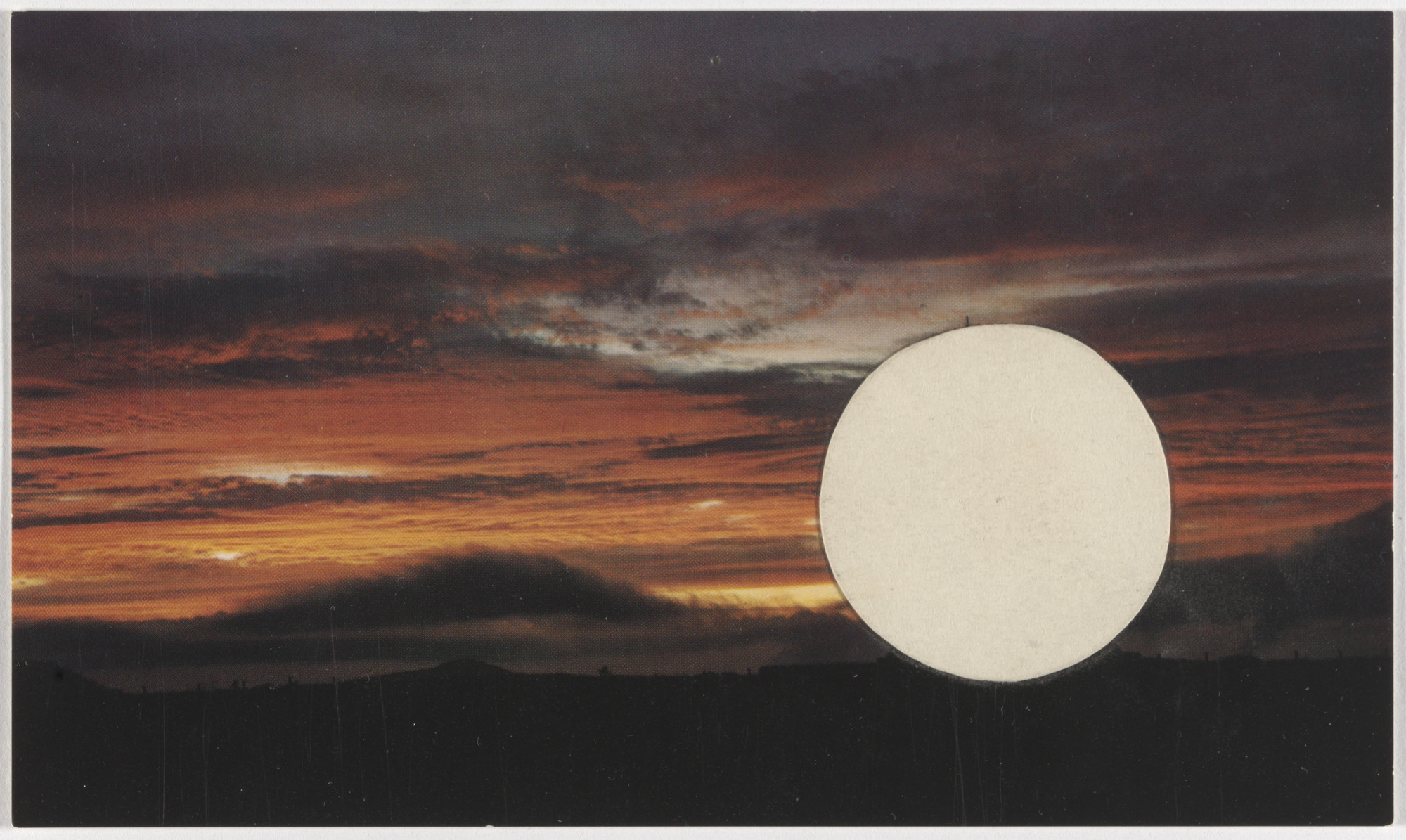 Yutaka Matsuzawa. Untitled (White Circle Collage). c. 1967