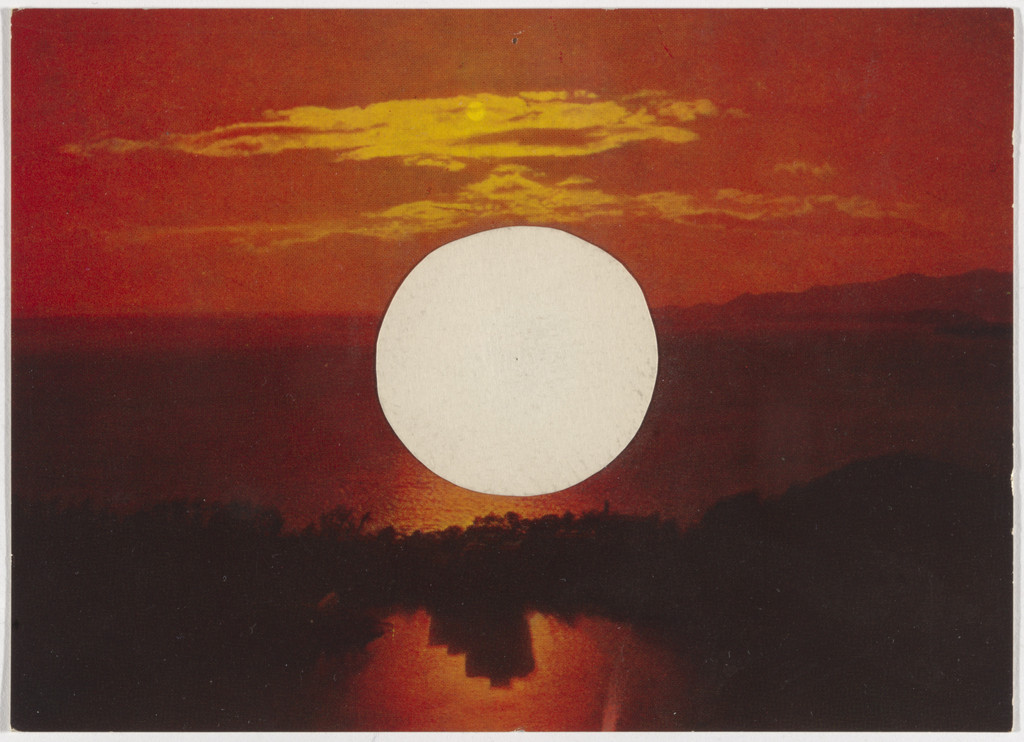 Untitled (White Circle Collage)