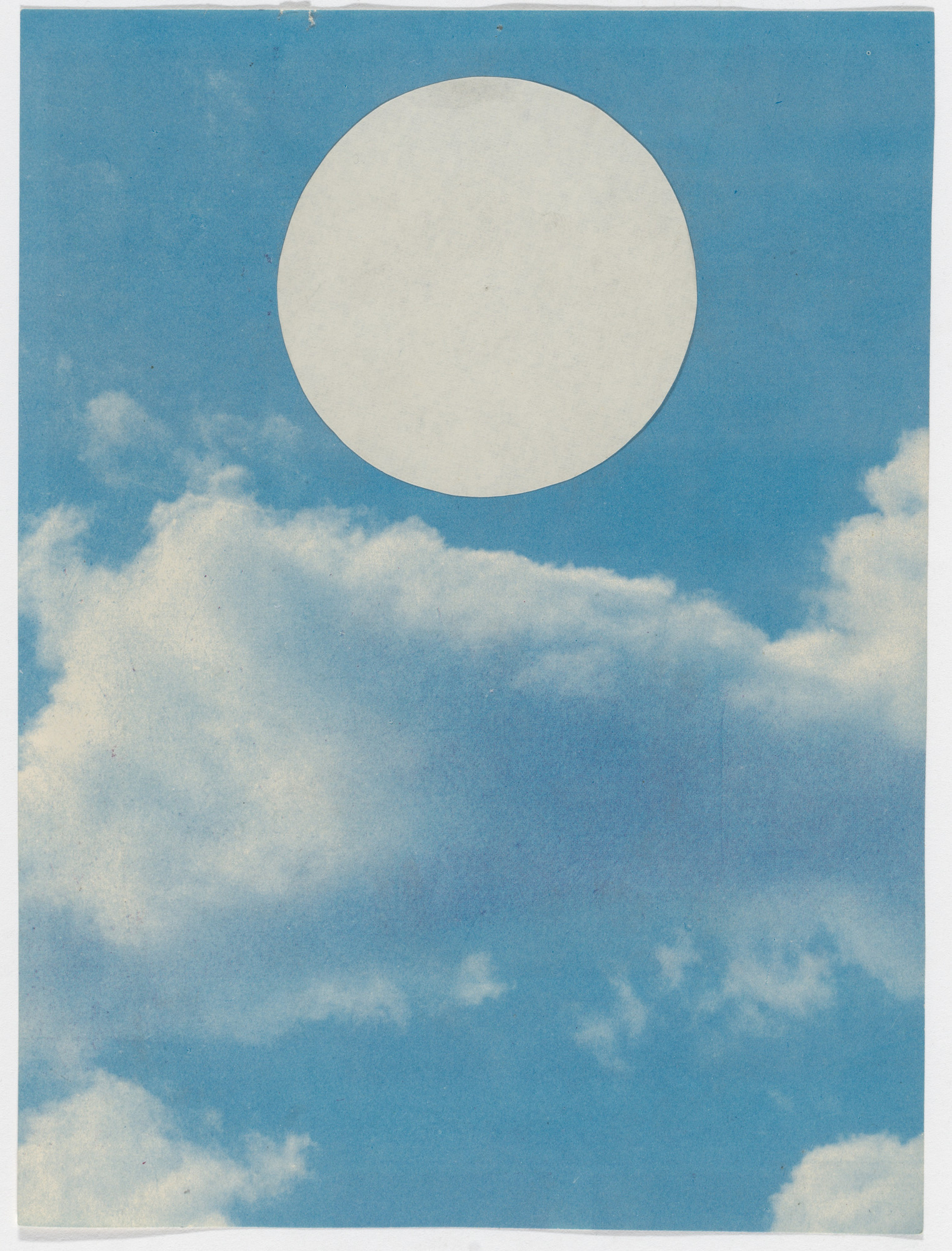 Yutaka Matsuzawa Untitled White Circle Collage C 1967 Moma