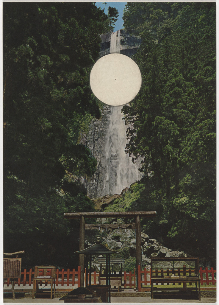 Untitled (White Circle Collage)