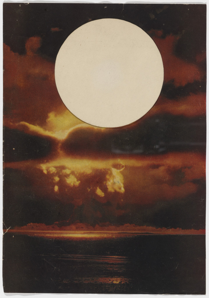 Untitled (White Circle Collage)
