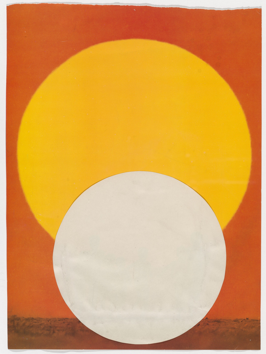 Yutaka Matsuzawa. Untitled (White Circle Collage). c. 1967