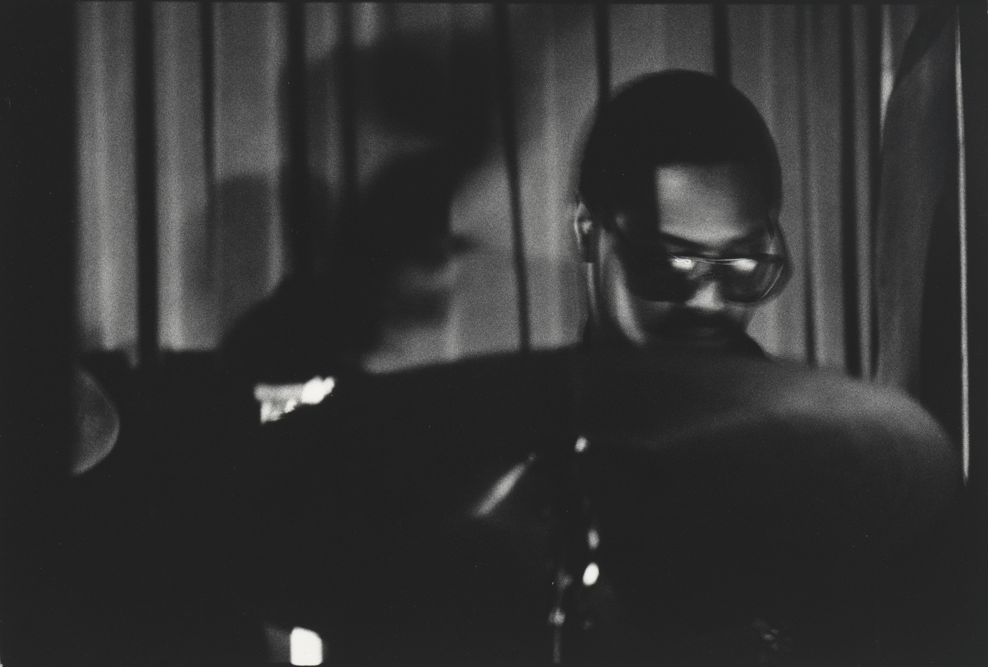 Anthony Barboza. Reggie Nicholson, Henry Threadgill Sextet, Village Vanguard, New York City. 1988