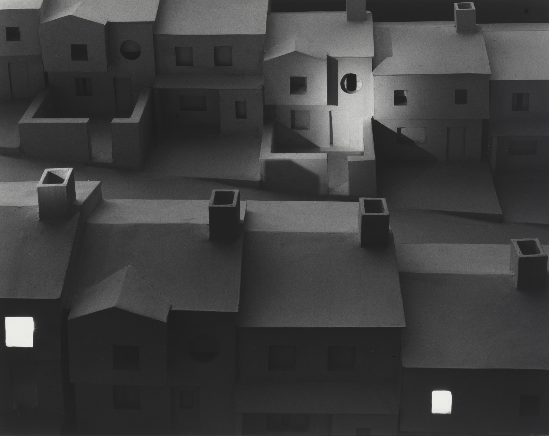 James Casebere. Subdivision with Spotlight. 1982