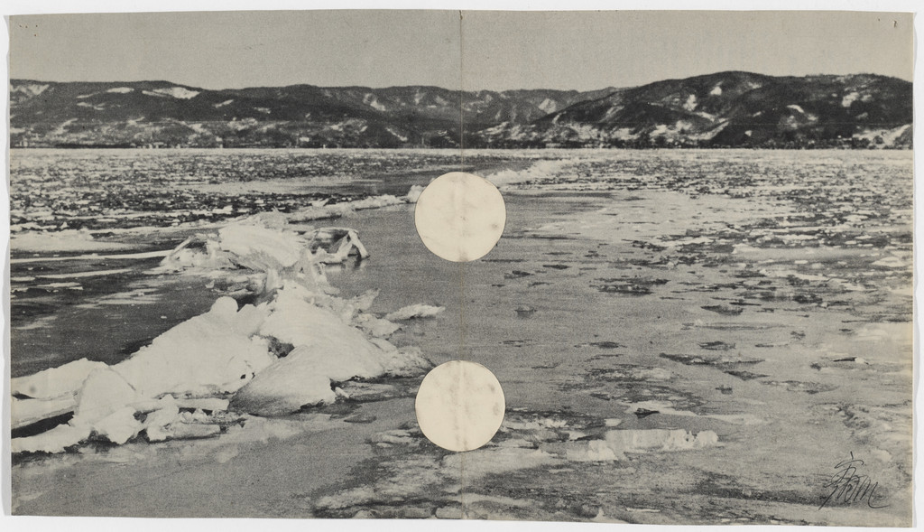 Untitled (White Circle Collage)