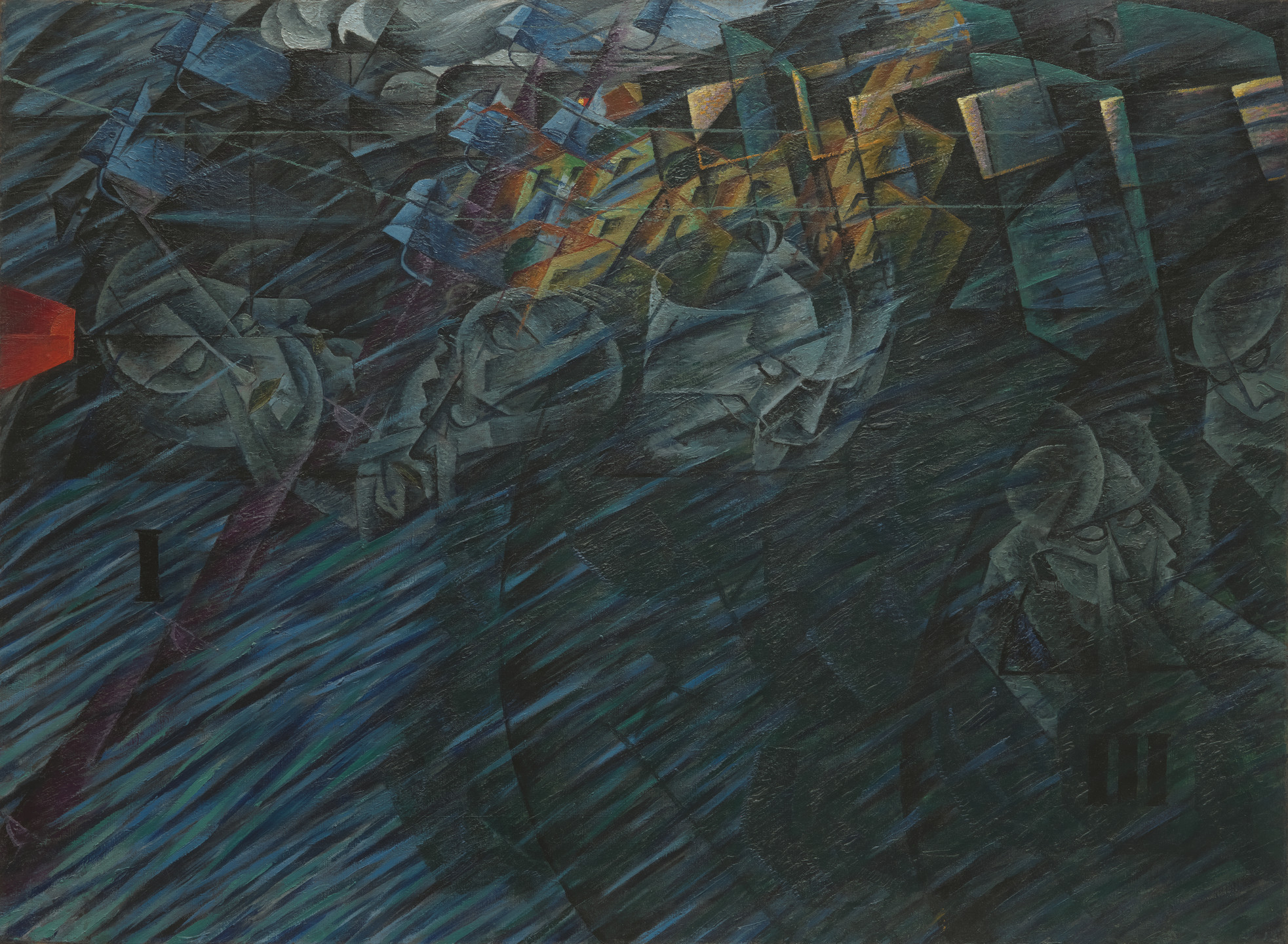 Umberto Boccioni. States of Mind II: Those Who Go. 1911
