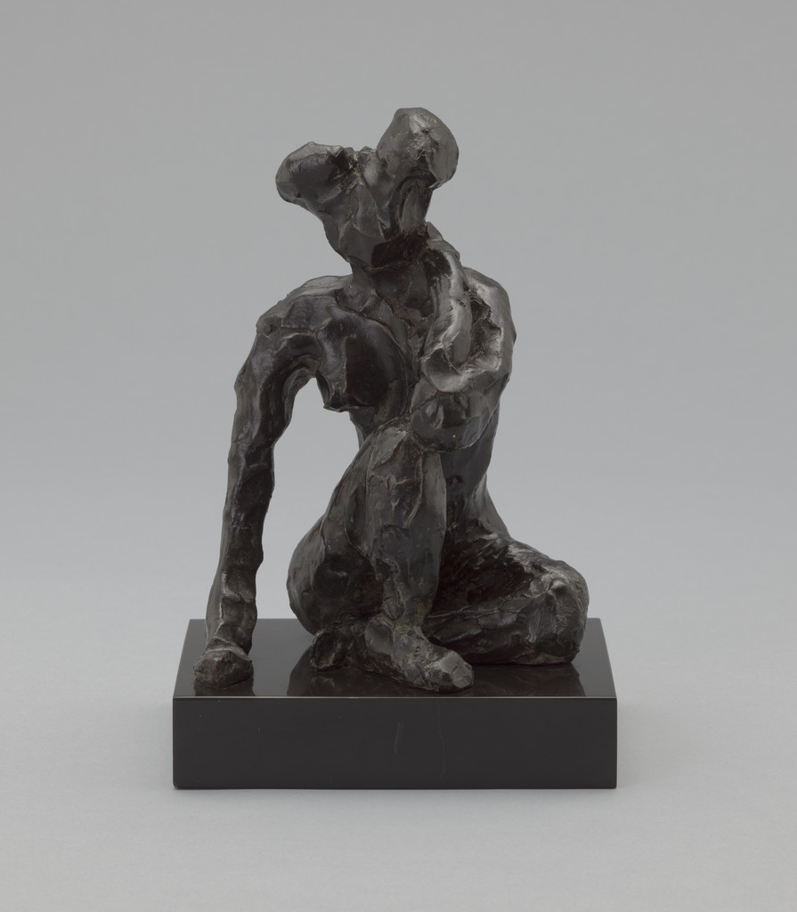 Seated Figure, Right Hand on Ground