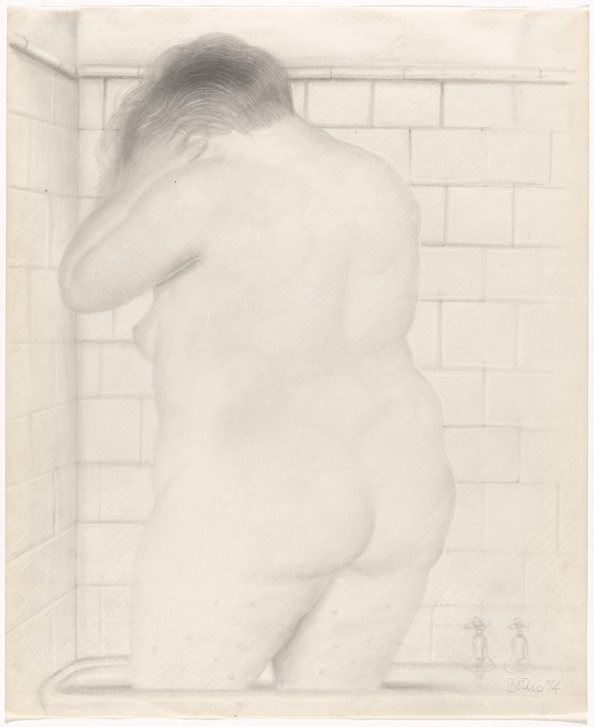 Fernando Botero. Woman in a Bathtub. 1974